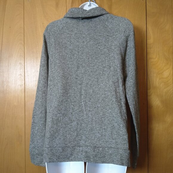 Derek Heart Women's Medium Long Sleeve Green Cowl Neck Pullover Sweater - Picture 4 of 4